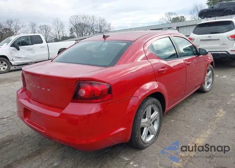 2013 Dodge Avenger Se z USA, uszkodzony, nr VIN 1C3CDZAB7DN636840